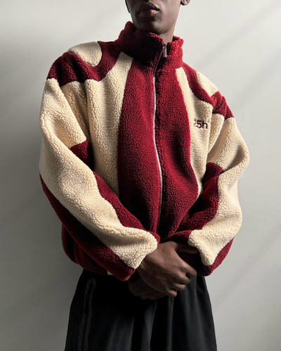 25h+ Fleece - Red/Cream jacket