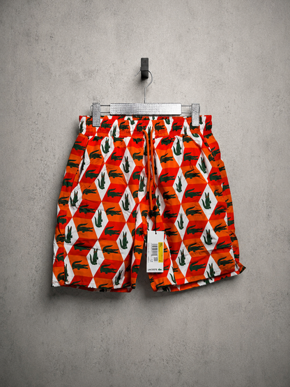 SHORT LACOSTE ORANGE - V