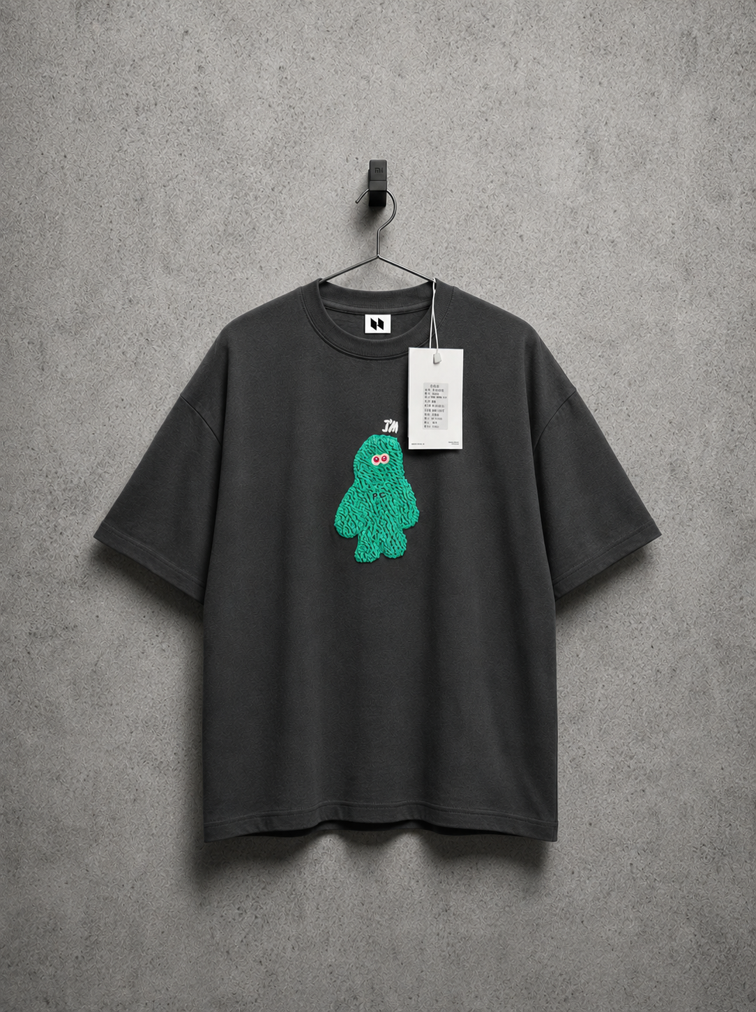 CRAFTED OVERSIZED T-SHIRT HN-34 - GREY