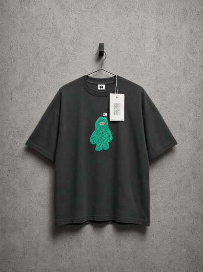 CRAFTED OVERSIZED T-SHIRT HN-34 - GREY