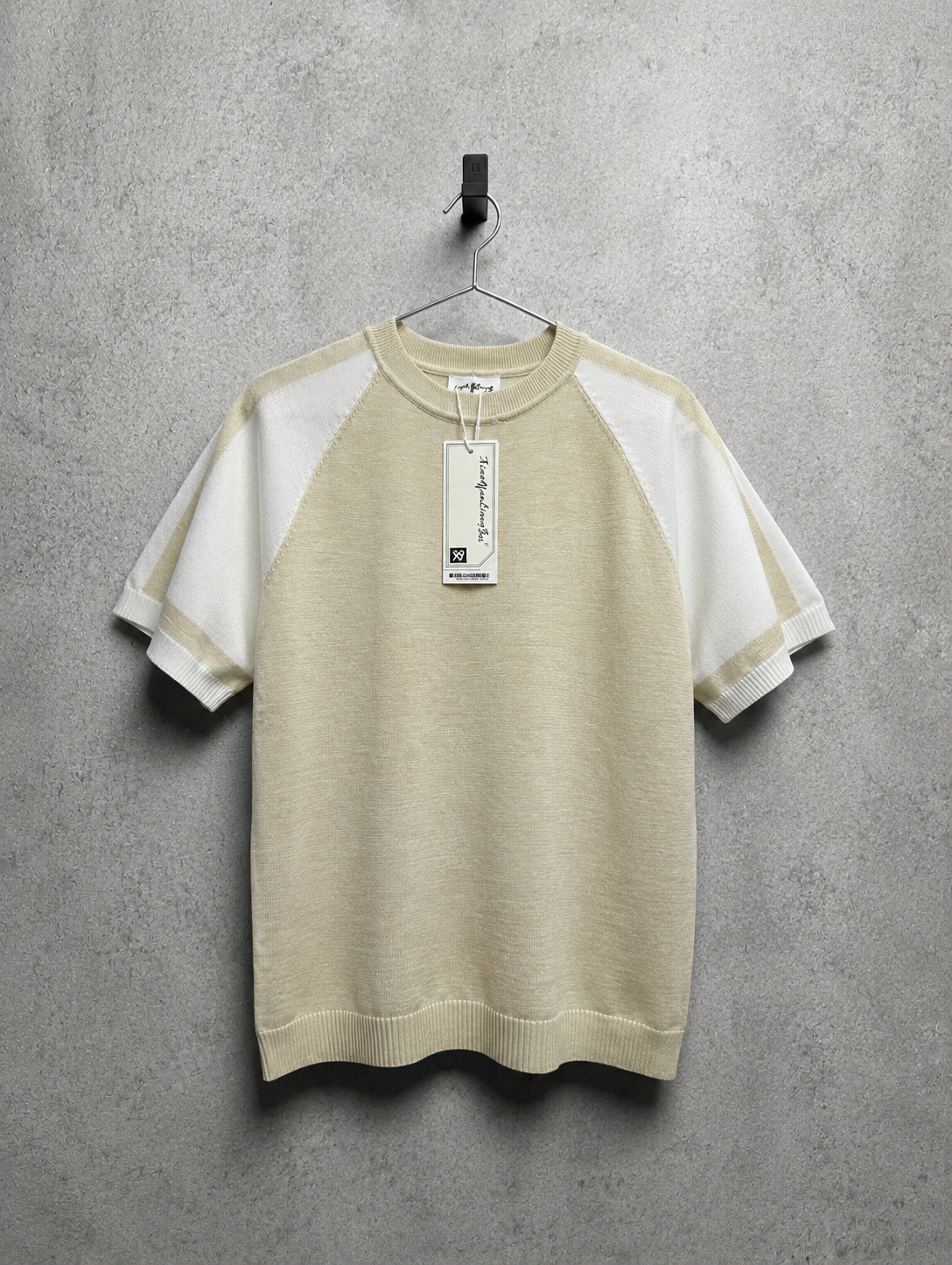 BasicFit cotton T-shirt - BEIGE
