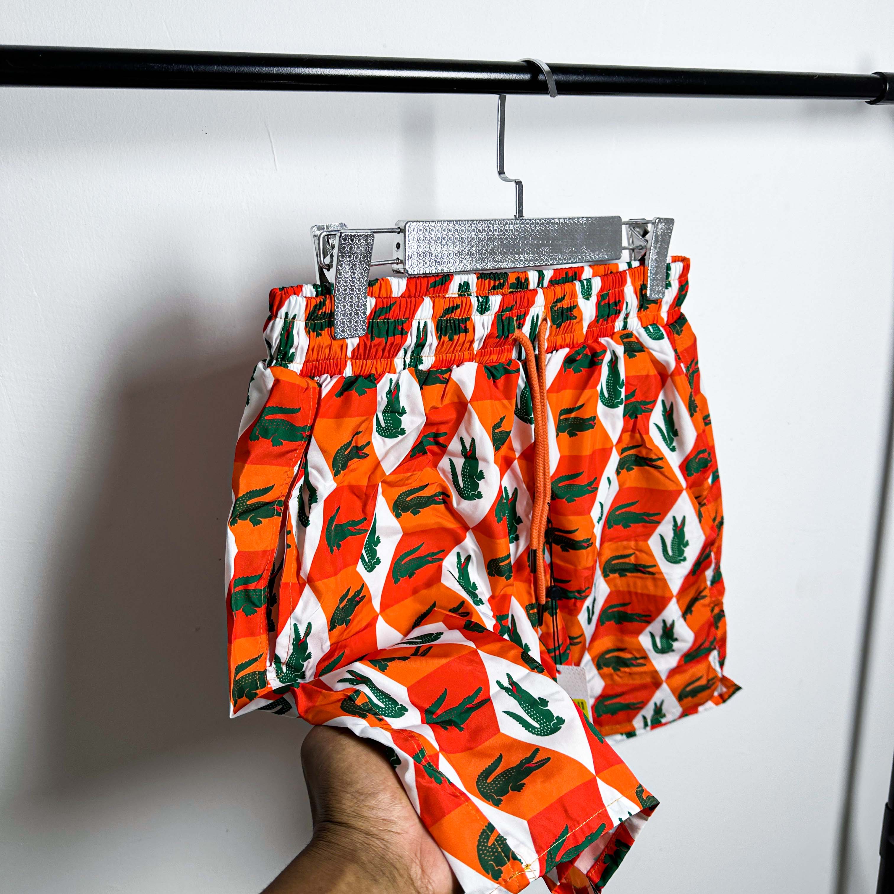 SHORT LACOSTE ORANGE - V