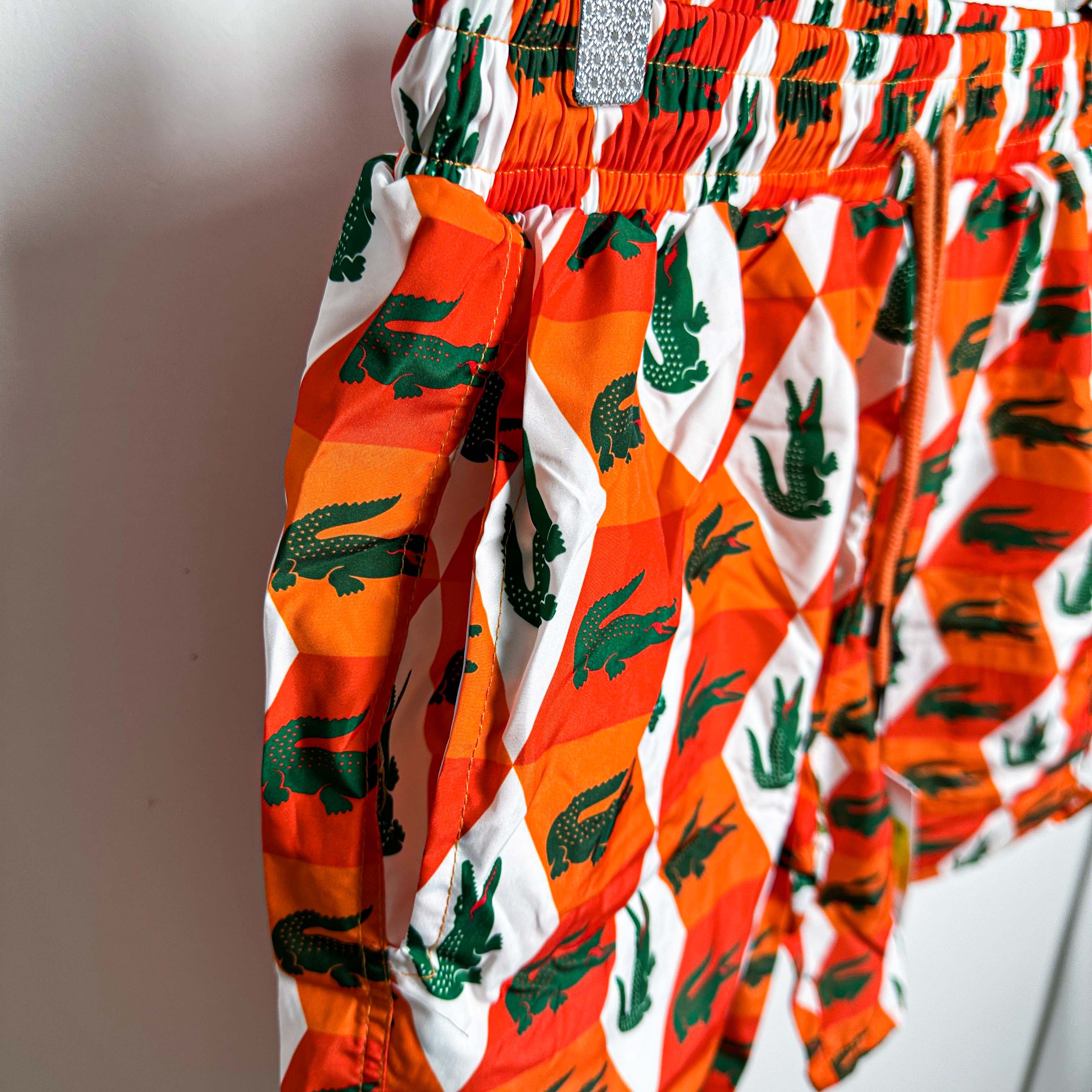 SHORT LACOSTE ORANGE - V