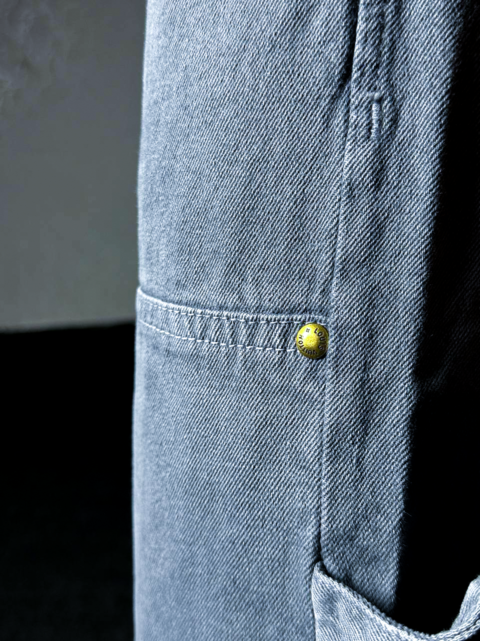 GREY LOUIS VUITTON BAGGY JEANS