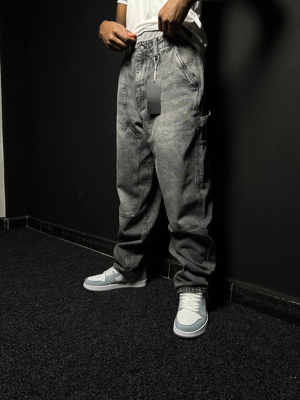 ARGO BRAND ORIGINAL GREY BAGGY JEANS 25