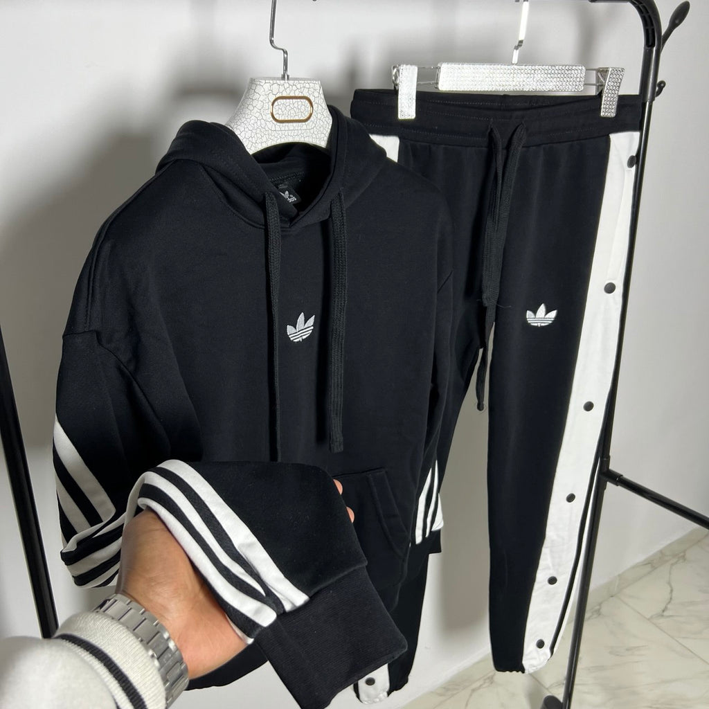 ENSEMBLE 3 BANDES ADIDAS NOIR