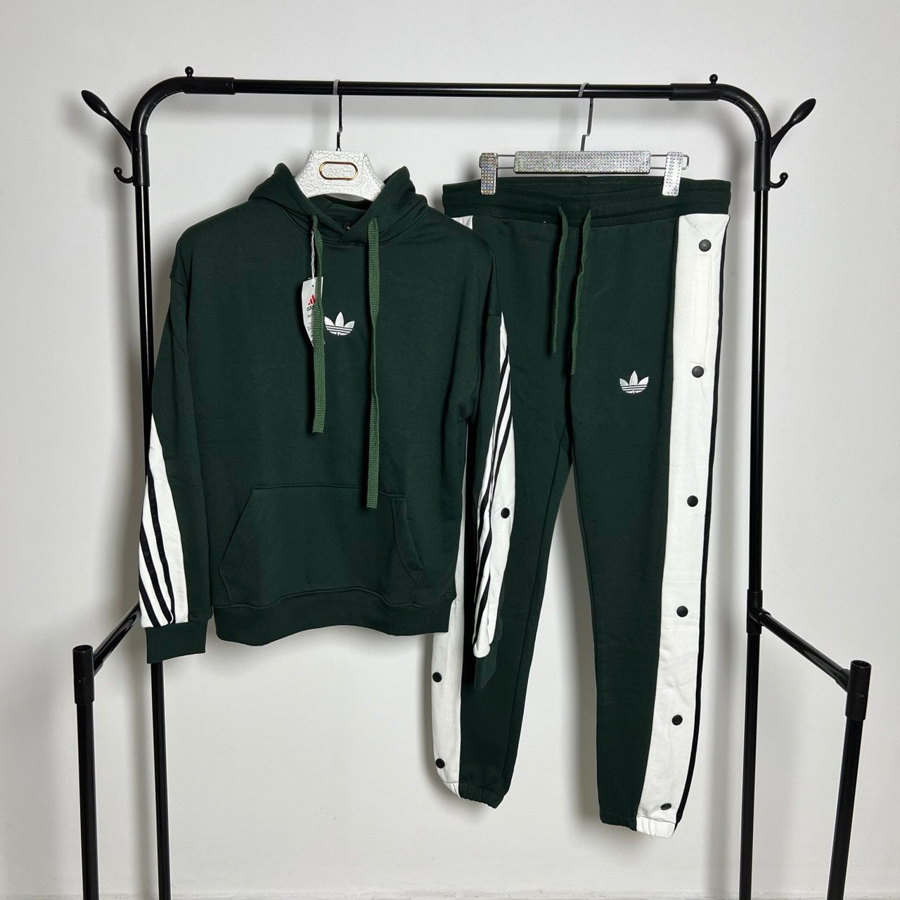 ENSEMBLE 3 BANDES ADIDAS VERT