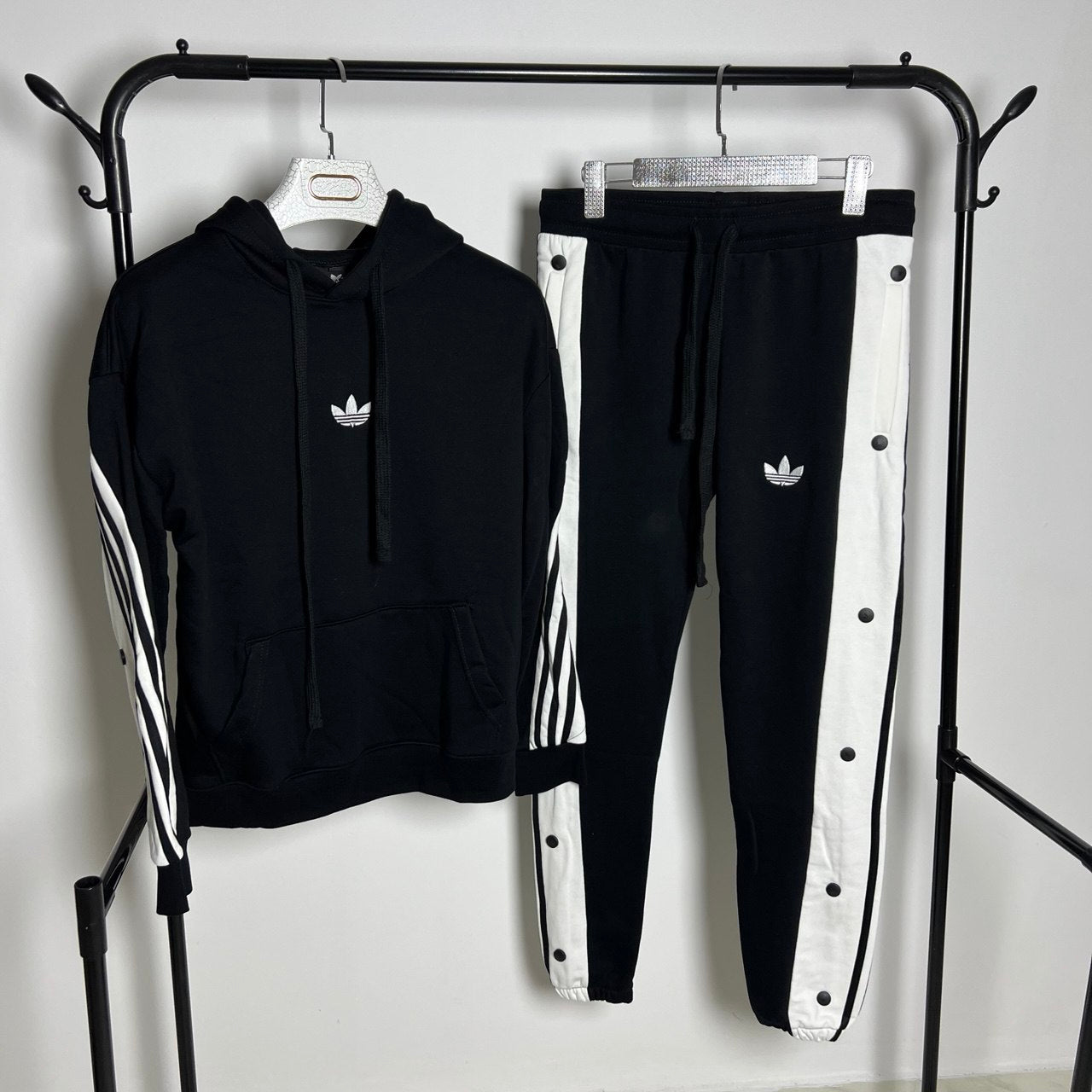 ENSEMBLE 3 BANDES ADIDAS NOIR