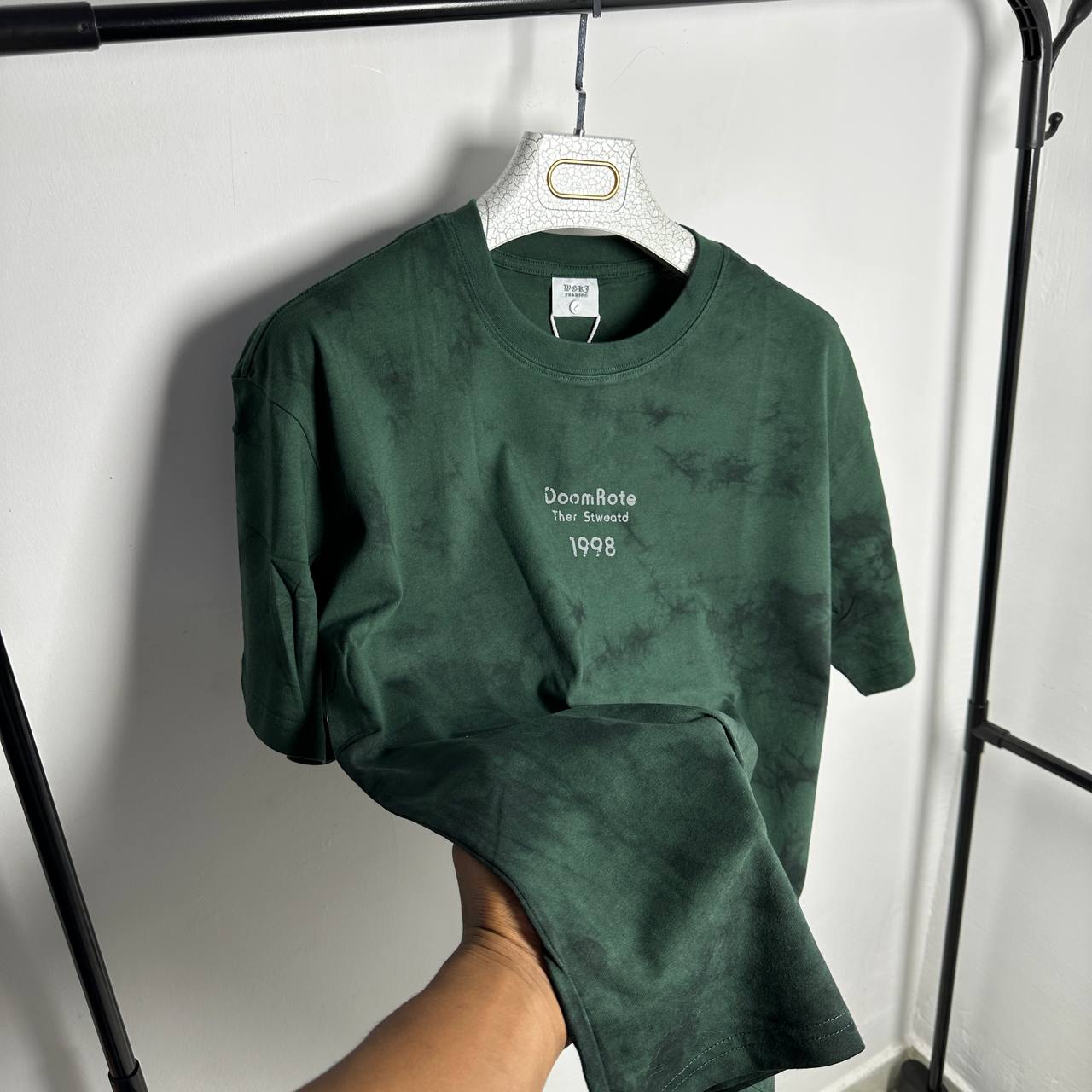 T-shirt OVERSIZED GREEN VOLCANO