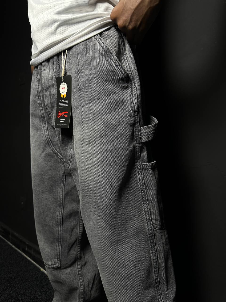 ARGO BRAND ORIGINAL GREY BAGGY JEANS 25