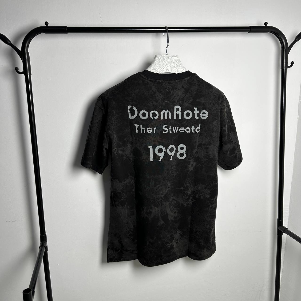 T-shirt OVERSIZED BLACK VOLCANO