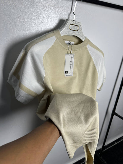 BasicFit cotton T-shirt - BEIGE