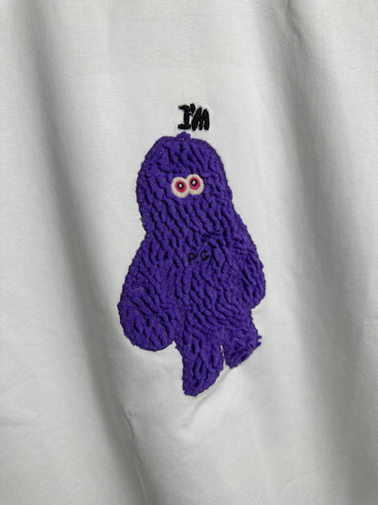 CRAFTED OVERSIZED T-SHIRT HN-34 WHITE